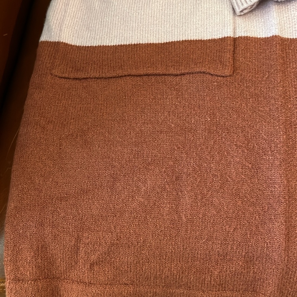 Colorblock Open Front Long Cardigan from Amazon - Picture 4 of 5